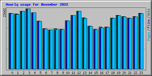 Hourly usage for November 2022